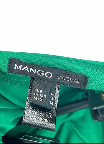 m Beden yeşil Renk Mango Elbise