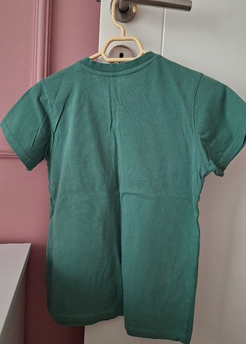 Erkek Çocuk Yeşil Baskılı Kısa Kollu Tişört - Görsel 4