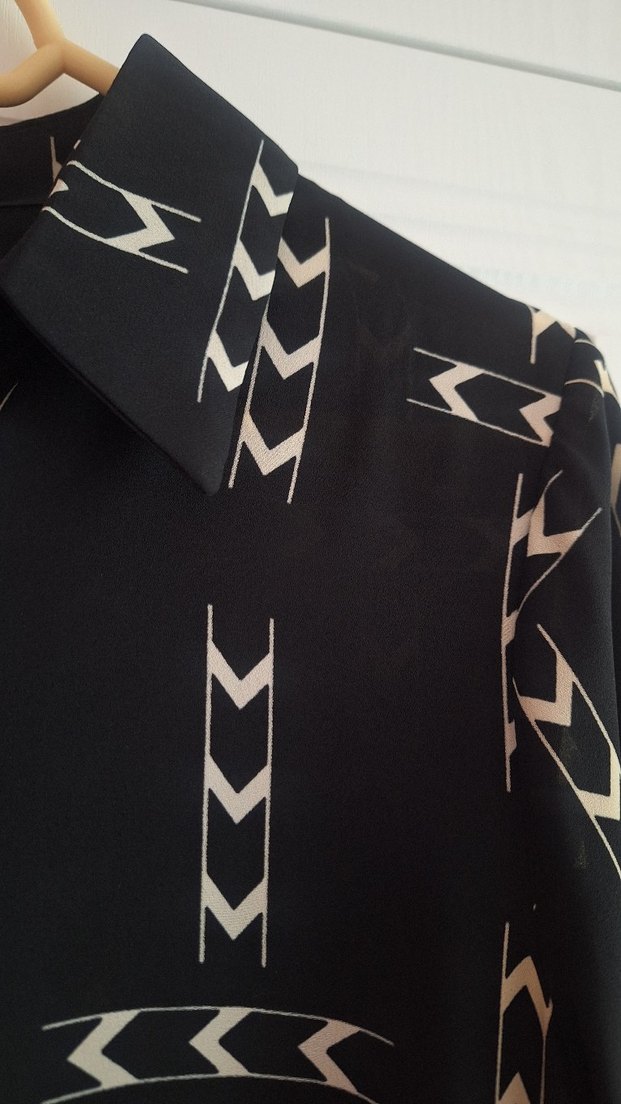 Zincir Detaylı Siyah Uzun Bohem tunik - Görsel 3