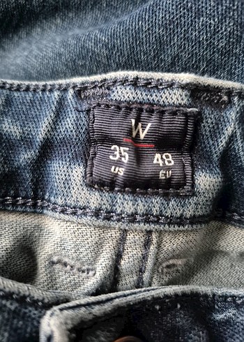 Trendyol & Milla Kadın Lacivert Midi Boy Denim Pantolon