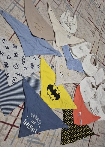 Bebekler için çoklu desenli baskılı önlükler - Görsel 2