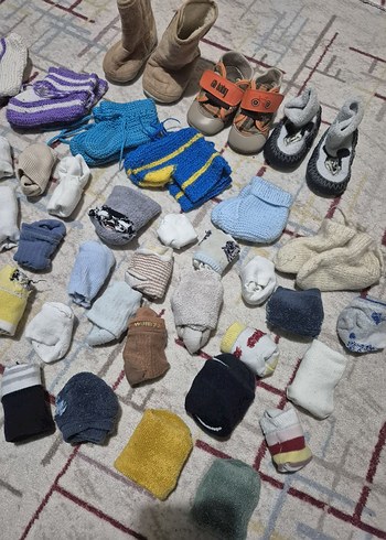 Çocuklar için Çok Renkli Çorap Seti - Görsel 3