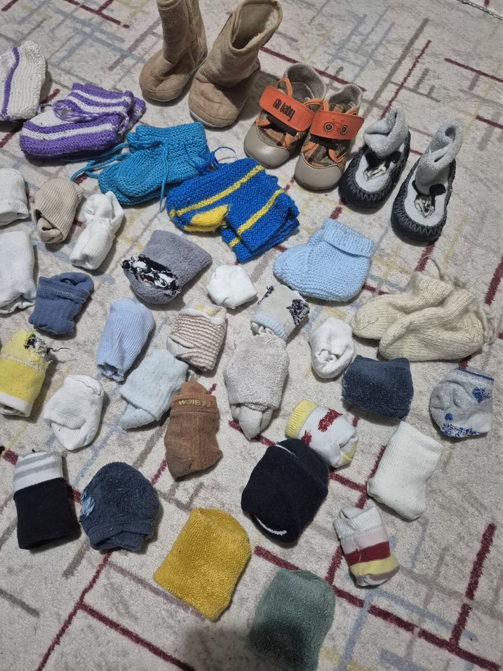 Çocuklar için Çok Renkli Çorap Seti - Görsel 3