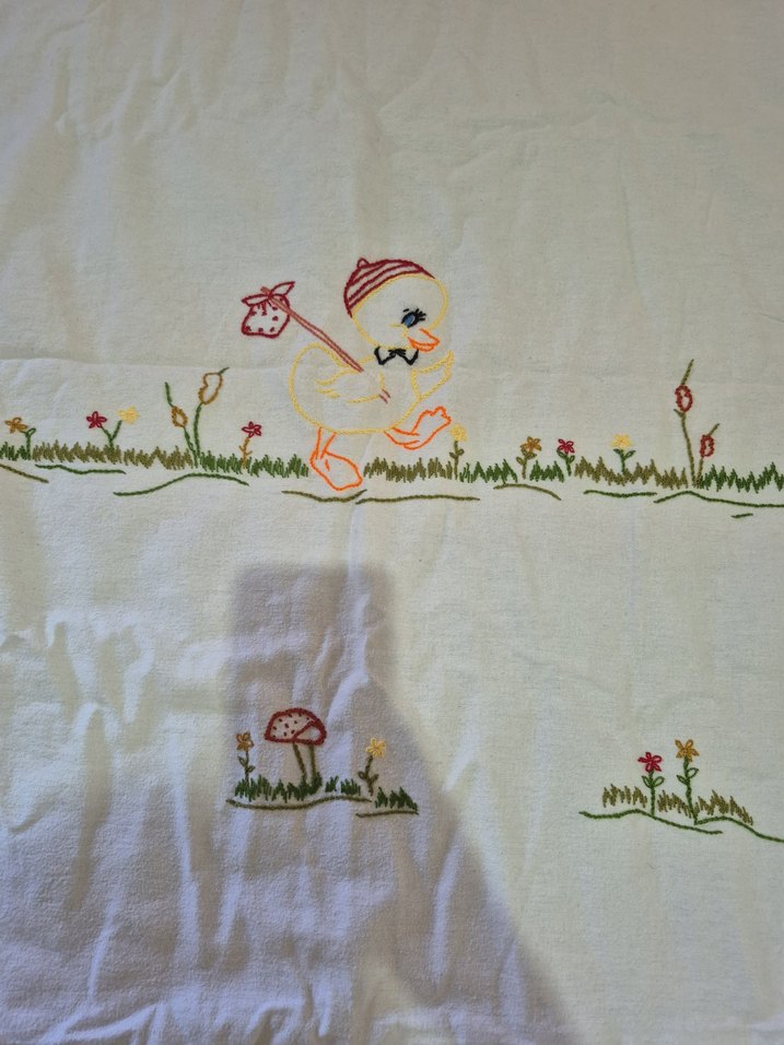 Nakışlı Beyaz Çocuk Battaniye - Görsel 2