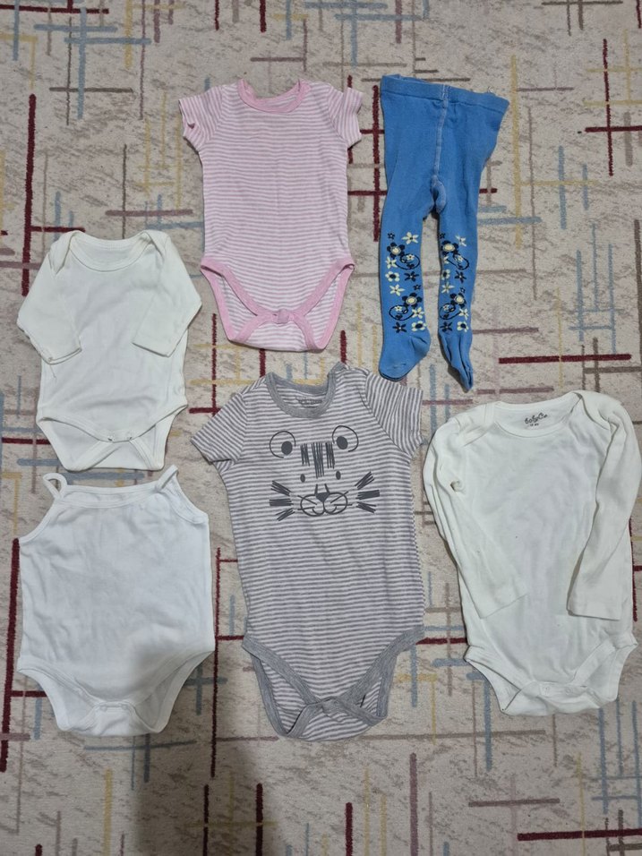 Bebek Erkek Beyaz Kısa Kollu Body - Görsel 2