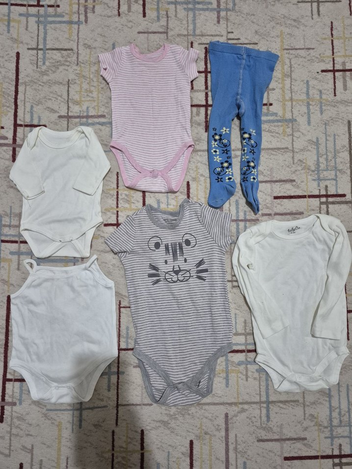 Bebek Erkek Beyaz Kısa Kollu Body - Görsel 5