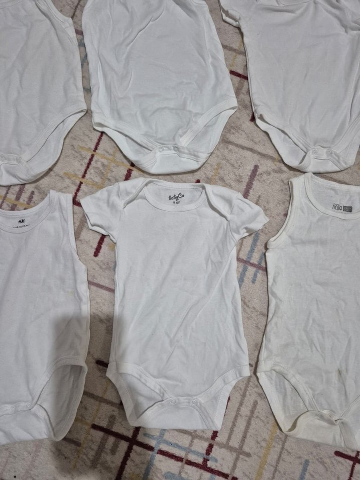 Bebek Erkek Beyaz Kısa Kollu Body - Görsel 3