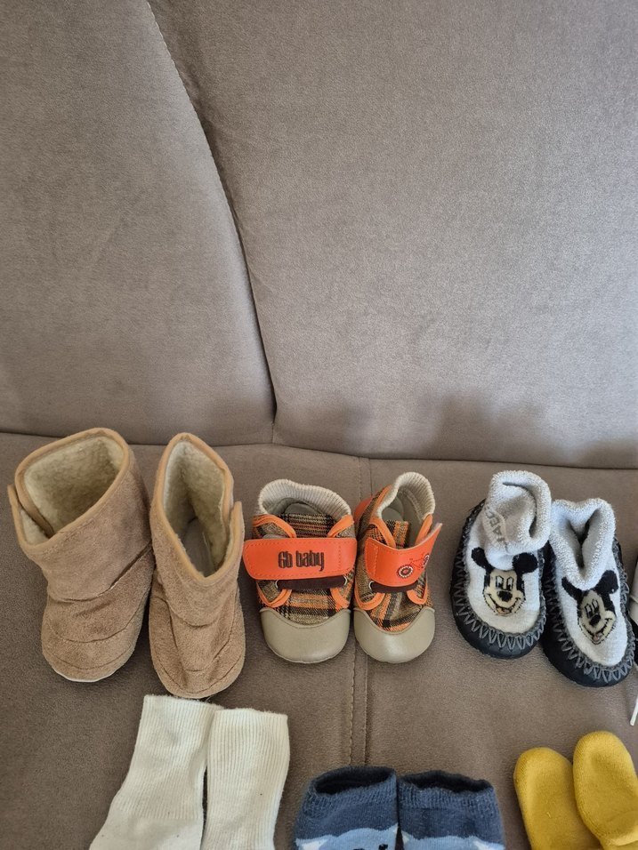 Erkek Çocuk Gri ve Kahverengi Çoraplar - Görsel 3