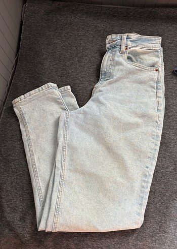 H&M Acik Mavi Rahat Kesim Denim Jean