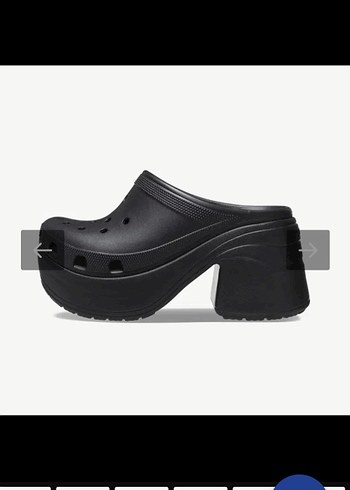 Crocs Kadın Siyah Platform Topuklu Terlik