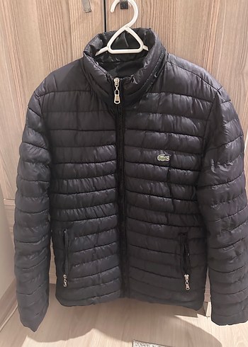 Lacoste Siyah Sisme Ceket Yirtik Yok
