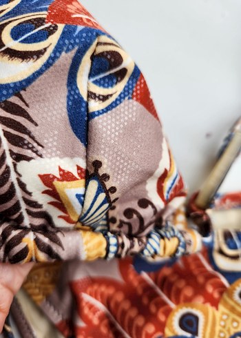 Bohem Çok Renkli Desenli Mini Bikini - Görsel 4