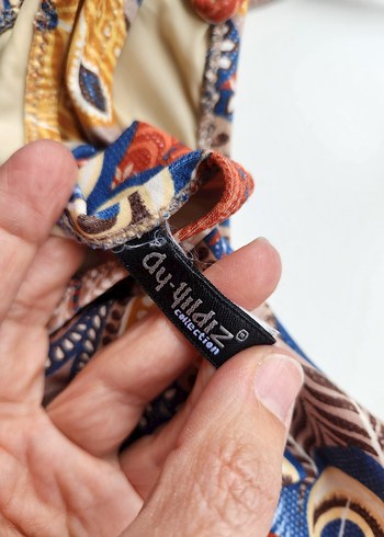 Bohem Çok Renkli Desenli Mini Bikini - Görsel 5