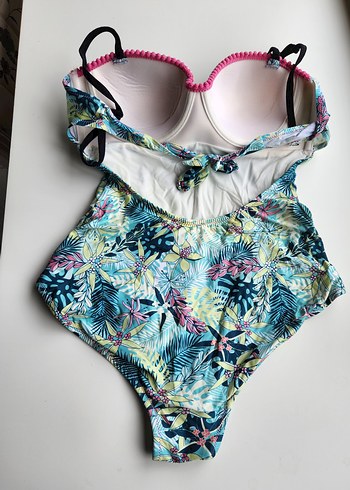 Renkli Bohem Drapeli Kadın Mayo - Görsel 3