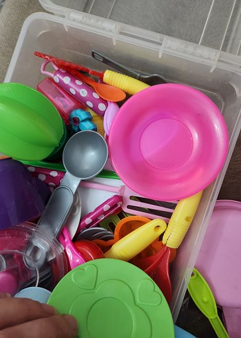 Renkli Plastik Oyuncak Mutfak Seti - Görsel 3