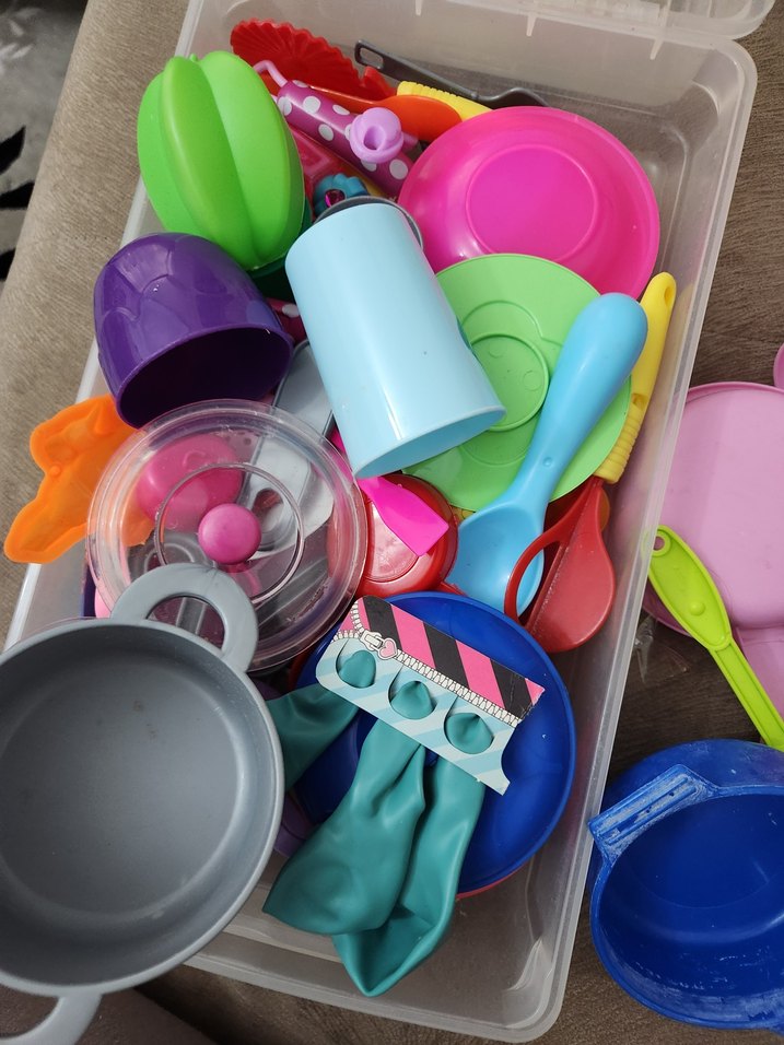 Renkli Plastik Oyuncak Mutfak Seti - Görsel 2