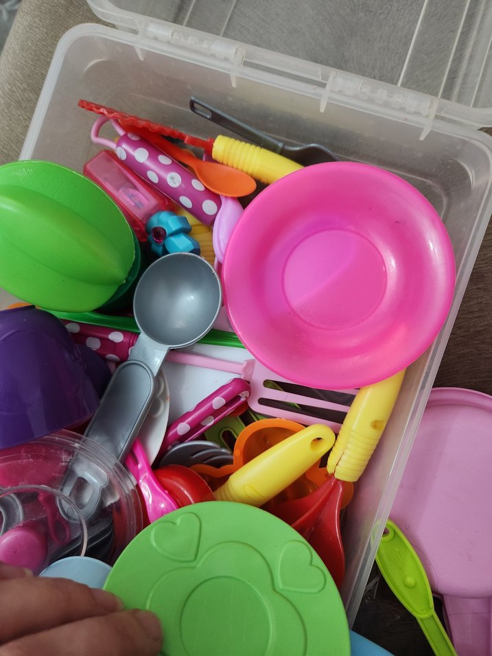 Renkli Plastik Oyuncak Mutfak Seti - Görsel 3