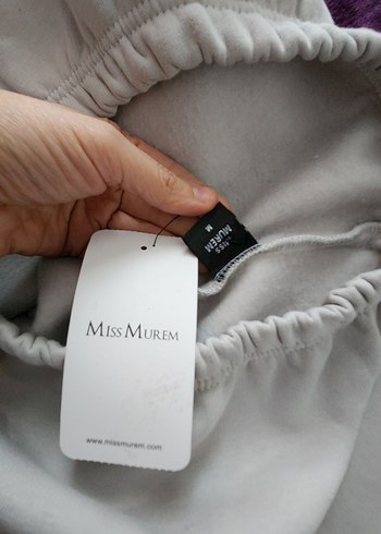 Gri Rahat Kesim Kadın Eşofman Altı - Görsel 4