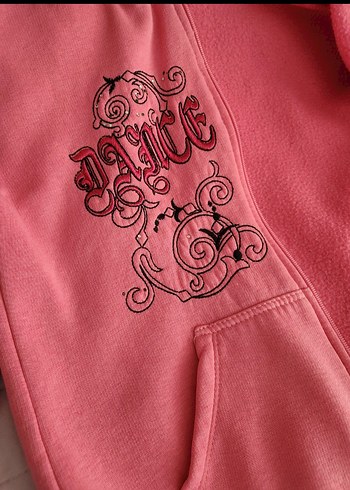 Kız Çocuk Kapüşonlu Fermuarlı Sweatshirt - Görsel 6