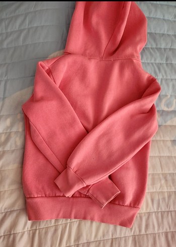 Kız Çocuk Kapüşonlu Fermuarlı Sweatshirt - Görsel 4