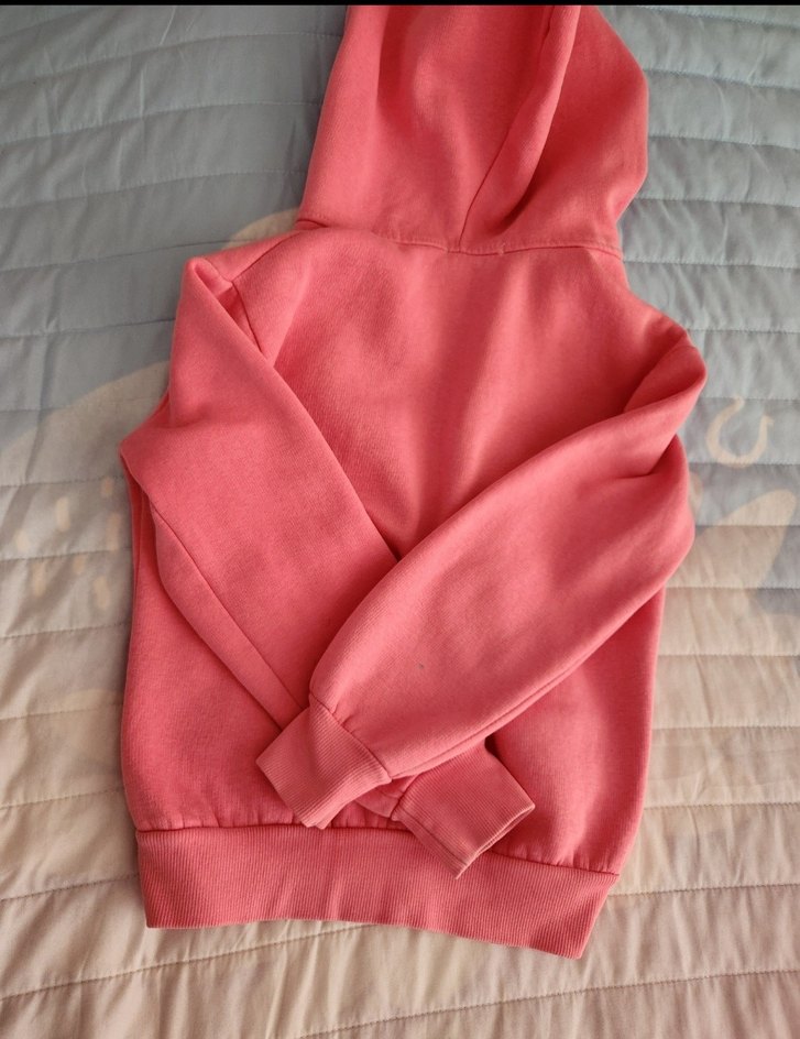 Kız Çocuk Kapüşonlu Fermuarlı Sweatshirt - Görsel 4