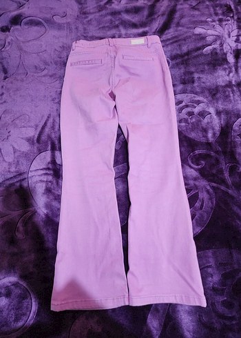 Kızlar için Pastel Renkli Denim Pantolon - Görsel 3