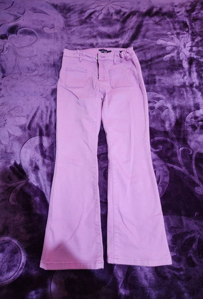Kızlar için Pastel Renkli Denim Pantolon - Görsel 2