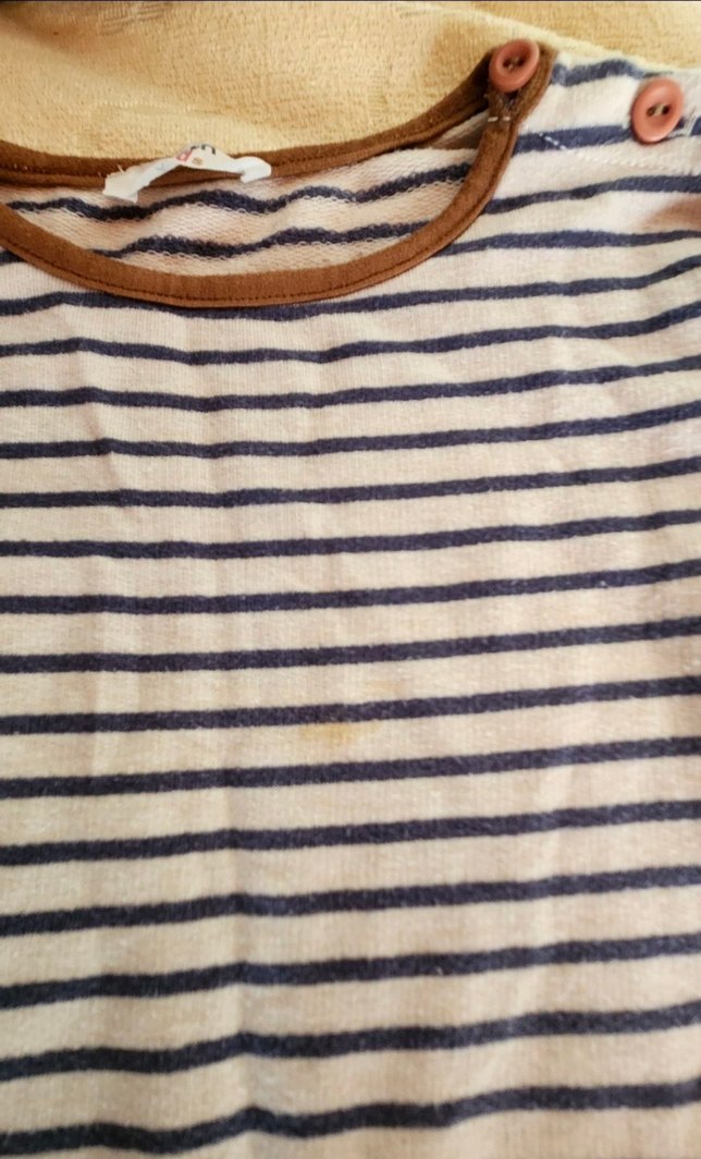 Uzun Kollu Çizgili Kız Elbise - Görsel 3