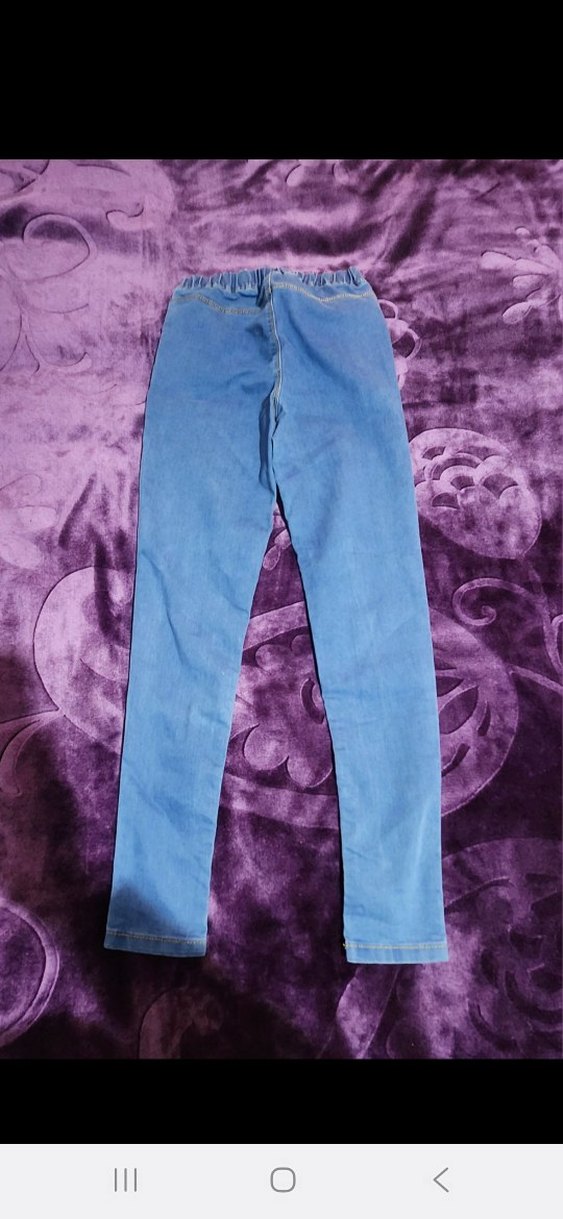 Kız çocuk Denim kot Pantolon - Görsel 4