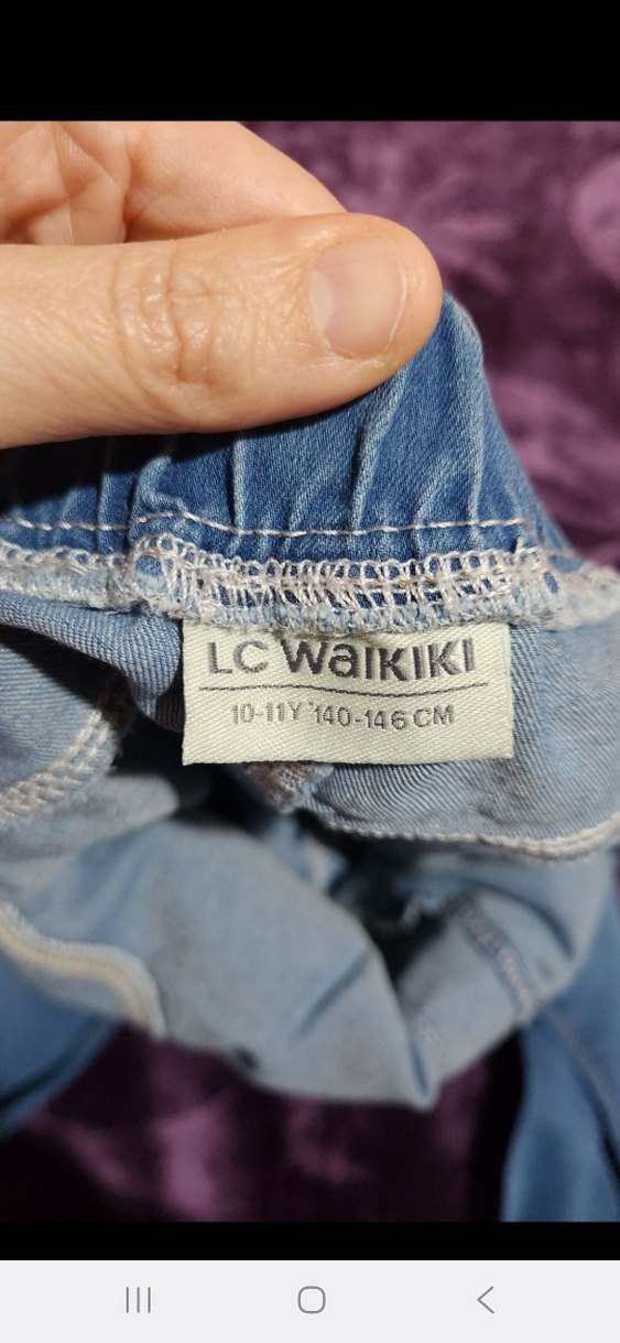 Kız çocuk Denim kot Pantolon - Görsel 2