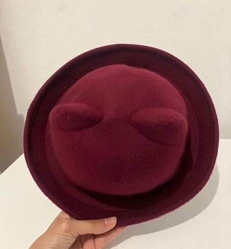 Diğer Bordo Kulaklı şapka ????