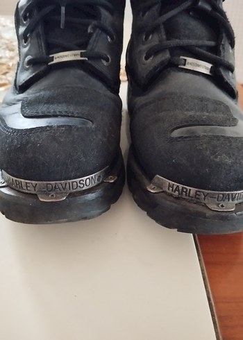 Harley Davidson Siyah Deri Tokalı  Bot - Görsel 2