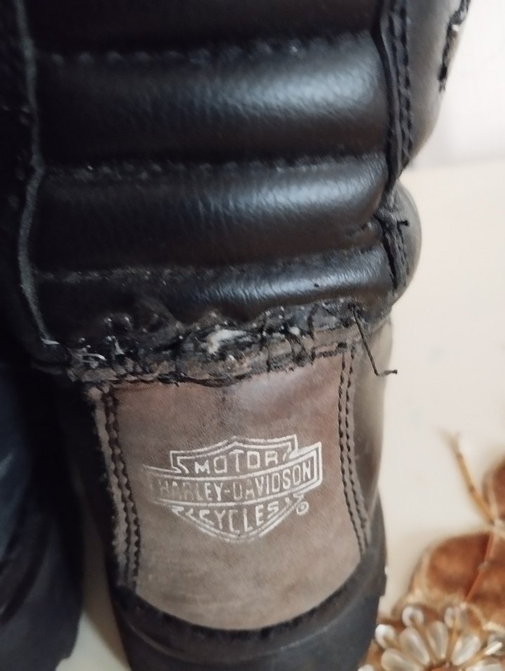 Harley Davidson Siyah Deri Tokalı  Bot - Görsel 5