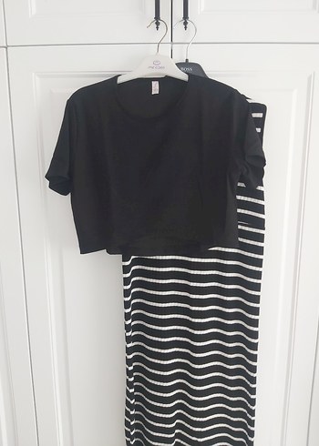 Zebra Desenli Hamile Midi Etek - Görsel 3