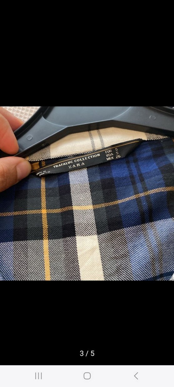 Kadın Çok Renkli Kareli Uzun Kollu Elbise - Görsel 3