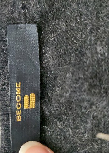 erkekGri V Yaka Örgü Yün Kazak - Görsel 3