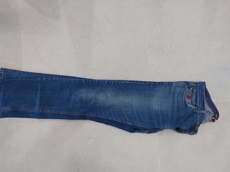 Erkek Mavi Denim Regular Fit Jean - Görsel 2
