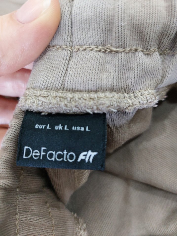 Bej erkek Kemerli Midi Kumaş Pantolon - Görsel 3