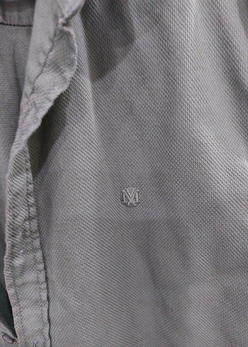 Erkek Yeşil Düğmeli Keten Gömlek - Görsel 2