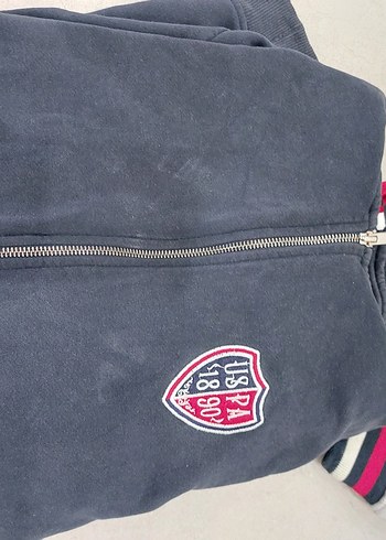 USPA Gri Fermuarlı Erkek esfofman takimi - Görsel 4