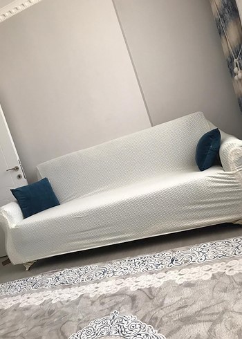 English Home Desenli Beyaz Yumuşak Battaniye