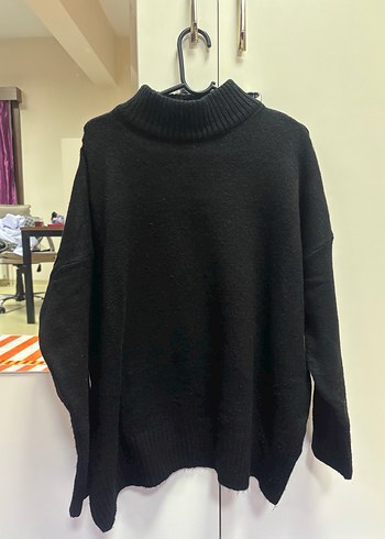 Trendyol & Milla Siyah Oversize Triko Kazak