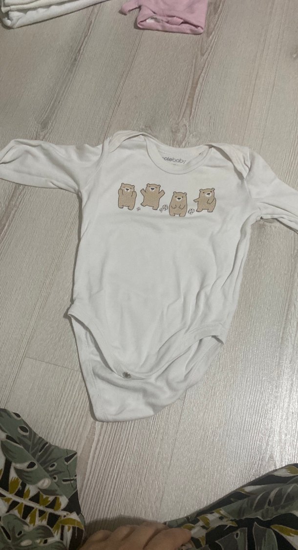 Uzun Kollu Pamuklu Bebek Badisi - Görsel 4