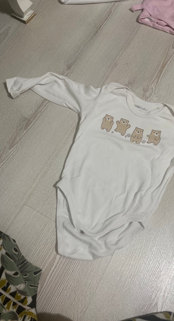 Uzun Kollu Pamuklu Bebek Badisi - Görsel 5