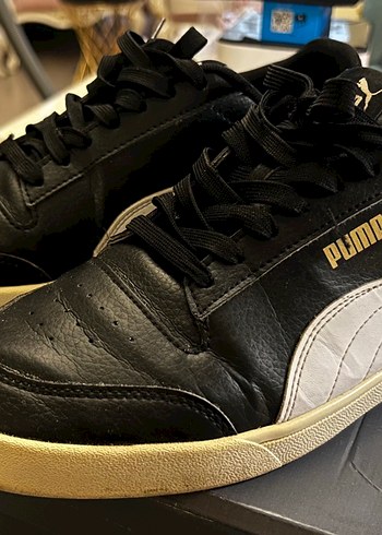 Puma Siyah Deri Sneaker