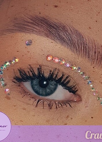 Craving koyu mavi lens ve takma cımbızı