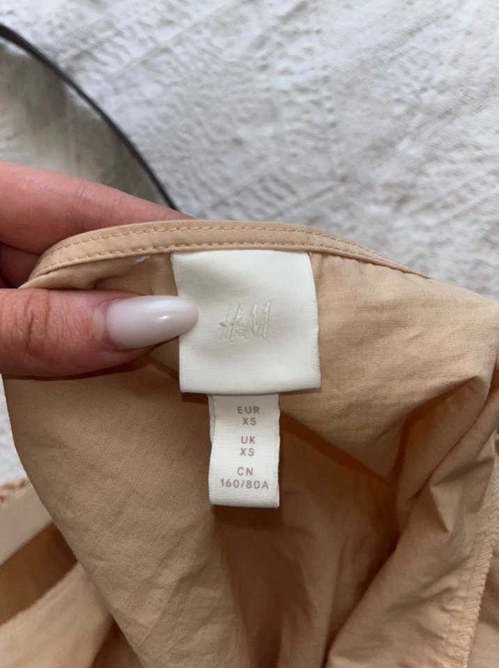 H&M bej coquette elbise mini — görsel 3/4