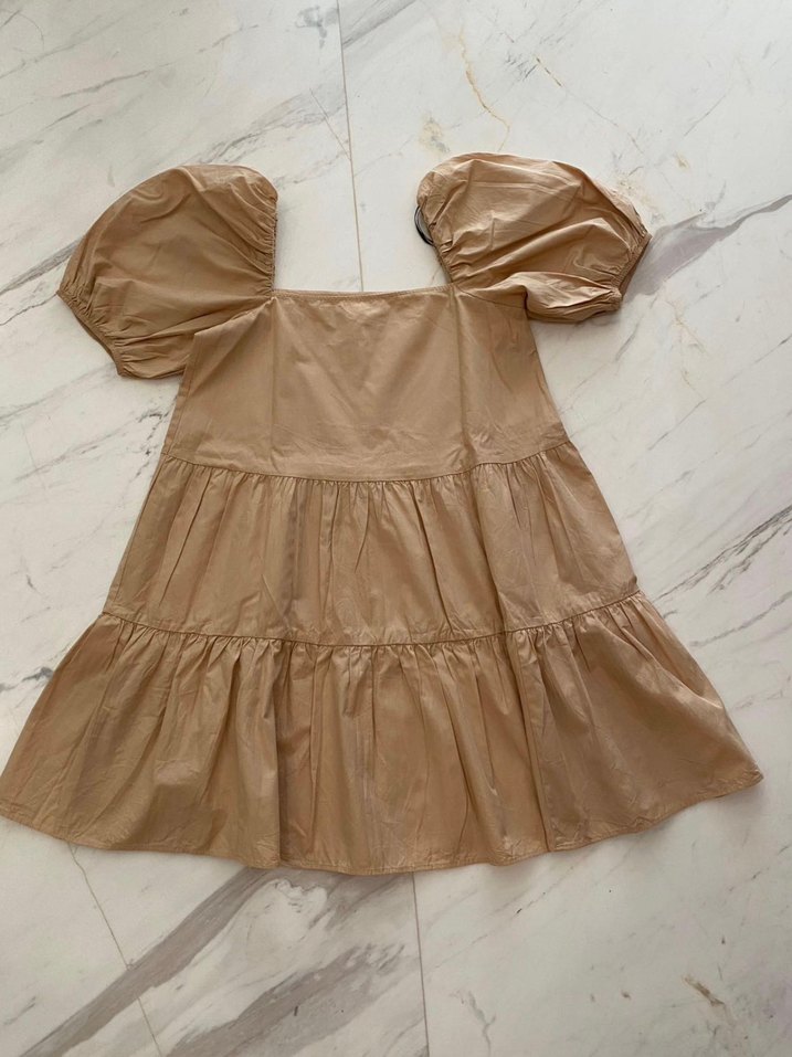H&M bej coquette elbise mini — görsel 2/4