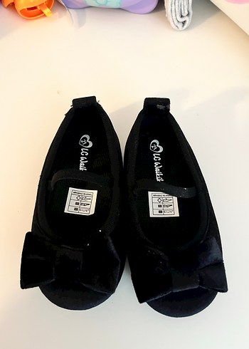 Kız Çocuk Siyah Fiyonk Detaylı Babet - Görsel 2