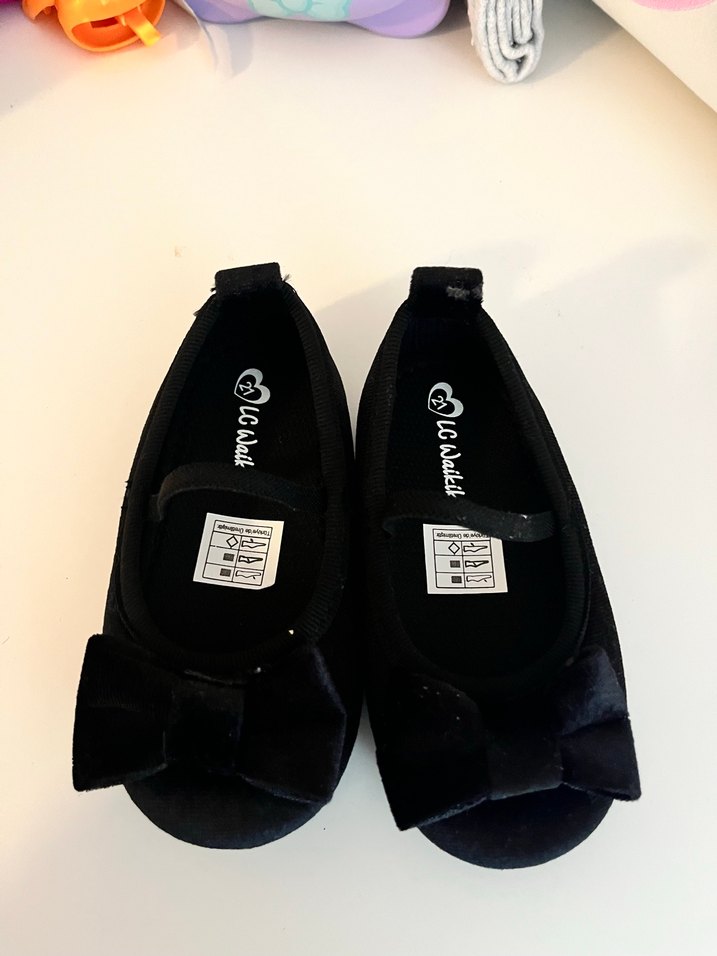 Kız Çocuk Siyah Fiyonk Detaylı Babet - Görsel 2